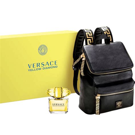 versace perfume yellow diamond set|yellow diamond backpack set versace.